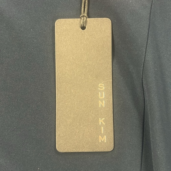 NWT Navy Long Sleeve Flowy Dress - Sun Kim - Picture 4 of 5